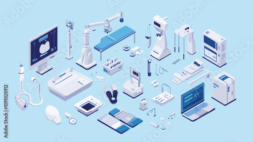 Professional Medical Equipment Collection Devices Visual Concept