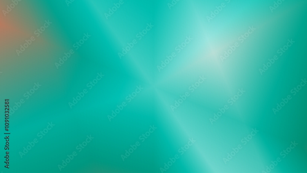 Obraz premium Abstract technical background image in turquoise color. Blurred background. Can be used in the description of technological processes, science, education. 3D rendering