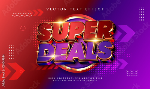 Modern flash sale editable vector text effect, suitable for promotion or marketing product needs.