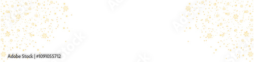 Glittering vector dust on transparent background. golden snowflakes and stars. Christmas Holiday glow particle. Shine background. Festive party design. Vector EPS 10