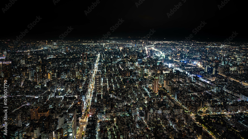 Obraz premium 台湾台北の夜景
