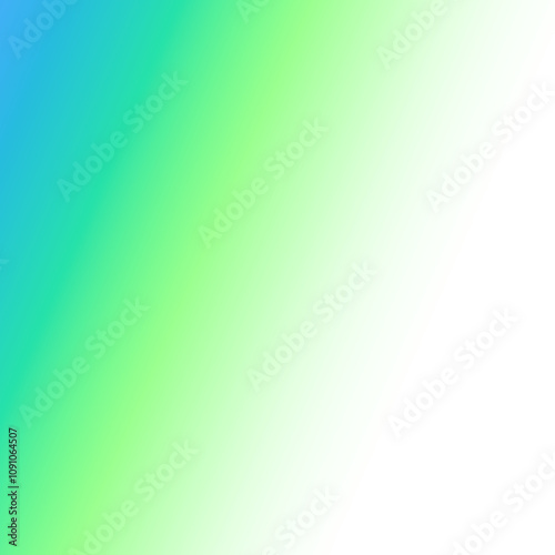 Blue green gradient transparent background 