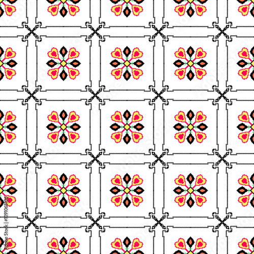 seamless pattern with skulls