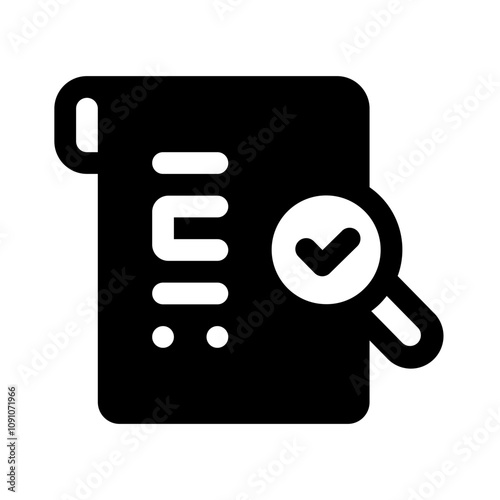 Acceptance Glyph Icon. Single icon, glyph vector icon