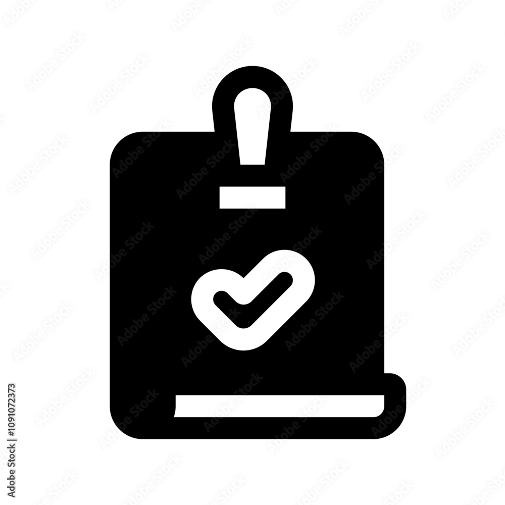 Fototapeta premium Stamp Glyph Icon. Single icon, glyph vector icon