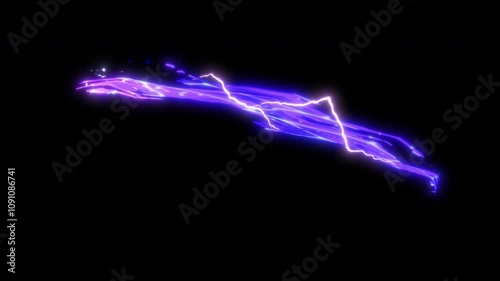 アニメ調の剣で切る雷のような斬撃エフェクト 8種類アルファチャンネル付き 
Lightning-like slash effects cut with a cartoon-style sword 8 types with alpha channel