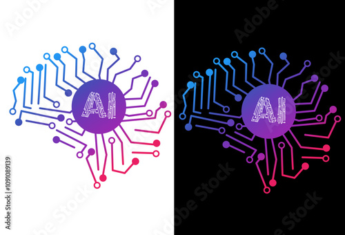 Artificial inteligence illustration design