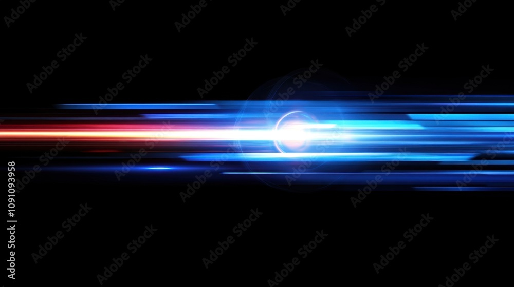Fototapeta premium Abstract Light Trails and Motion Blur Background in Vibrant Colors for Dynamic Visual Effects and Creative Graphic Design Uses