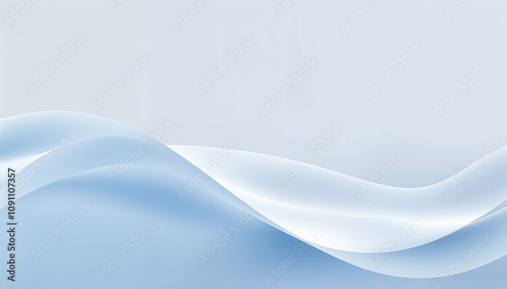 Obraz premium abstract blue wave with grey background, Ai Generative 