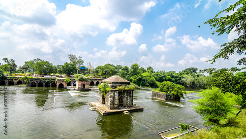 Surya kund and Brahma kund near Kaliadeh Palace is a palace located on the banks of Shipra in Ujjain, Madhya Pradesh. It is one of the most famous historical landmarks of Ujjain. photo