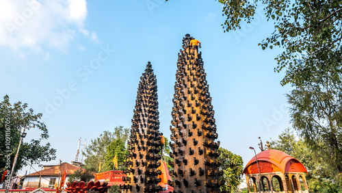 Shree Harsiddhi Mata Shaktipeeth Temple is a famous temple for Hindus in Ujjain