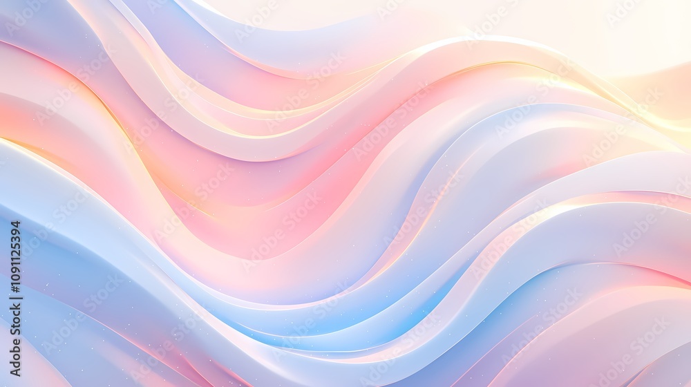 Fototapeta premium Digital technology blue purple gold abstract fluid illustration poster background