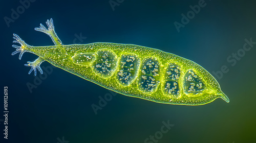 The Incredible Features of Euglena - A Unique Protist Capable of Photosynthesis and Movement in Aquatic Ecosystems photo