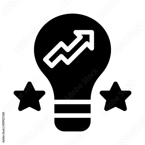Online reputation management solid icon