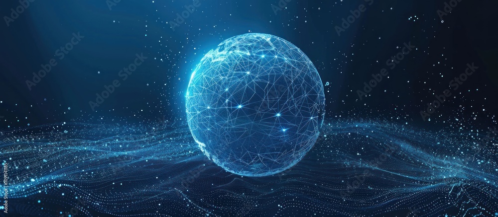 Obraz premium Abstract Digital World Representation