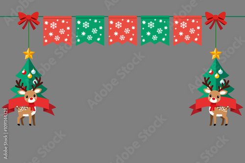 hanging flag party chrismas