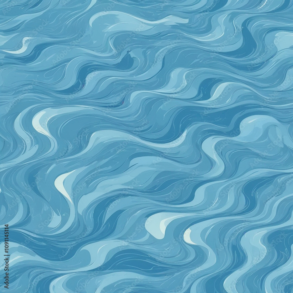 Fototapeta premium Water surface background texture, blue water with ripples