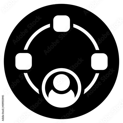 multitasking glyph icon