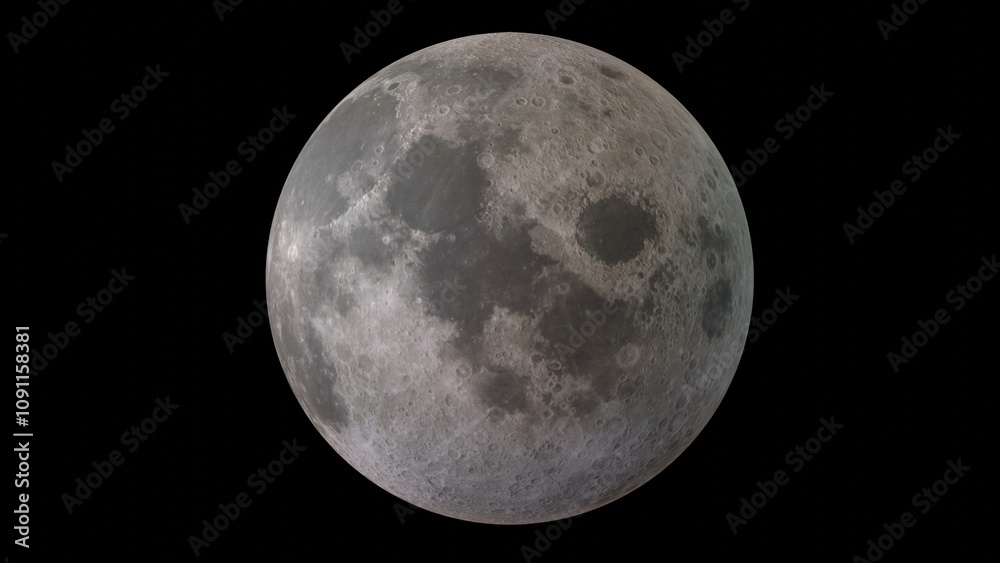 Obraz premium moon with black background