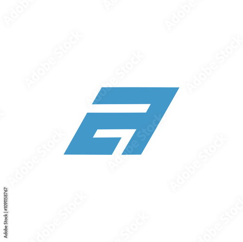 A letter A logo with a bold, angular design.