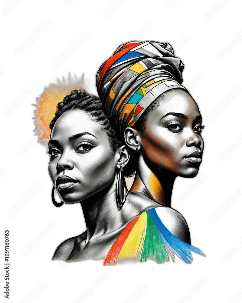 Obraz premium Black History Month Isolated Banner for Social Media