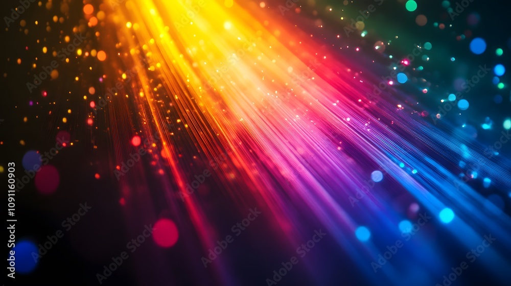 Obraz premium fiber optics background
