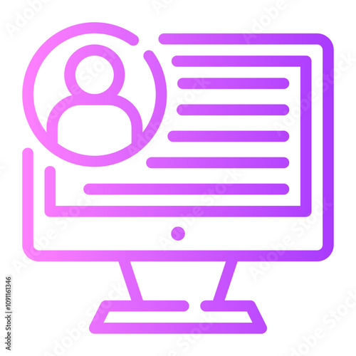 computer gradient icon