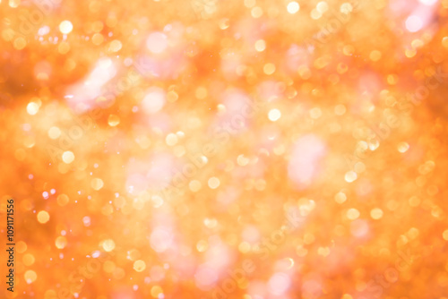 Orange abstract bokeh background
