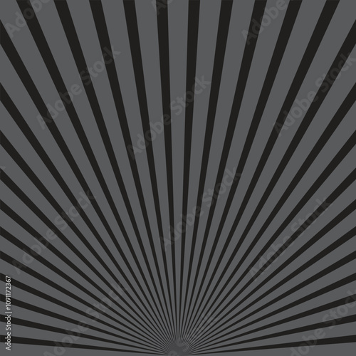  simple greay ass colour and sunbrust line pattern on black colour background.