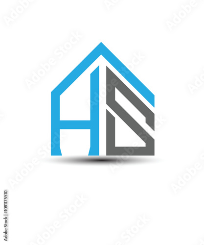 hs real estate logo , hs icon creation