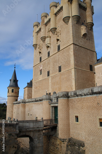 alcazar palace in segovia in spain