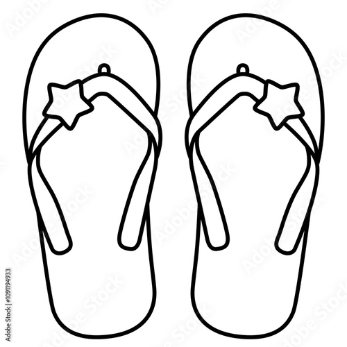 Sandal Flip Flop Star photo