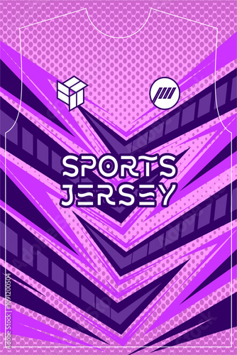 Sports Jersey Vector Illustration Background EPS