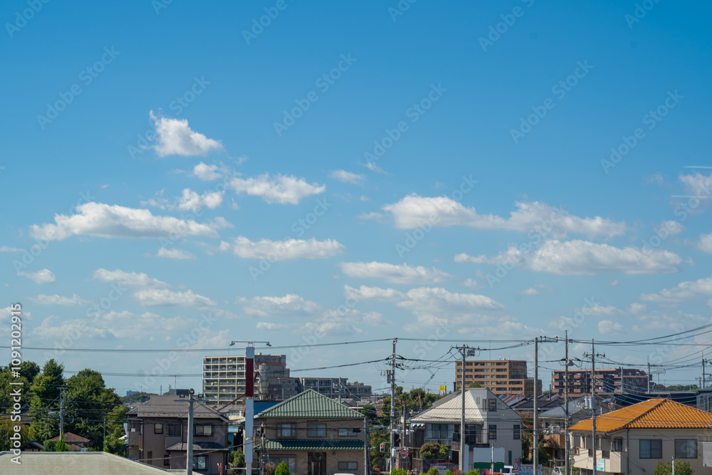 Obraz premium 日本ののどかな住宅地風景