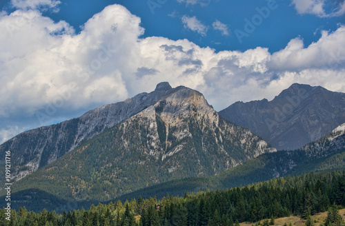 A mountain landscape. Taken in the Canadian Rockies in British Colombia., Canada