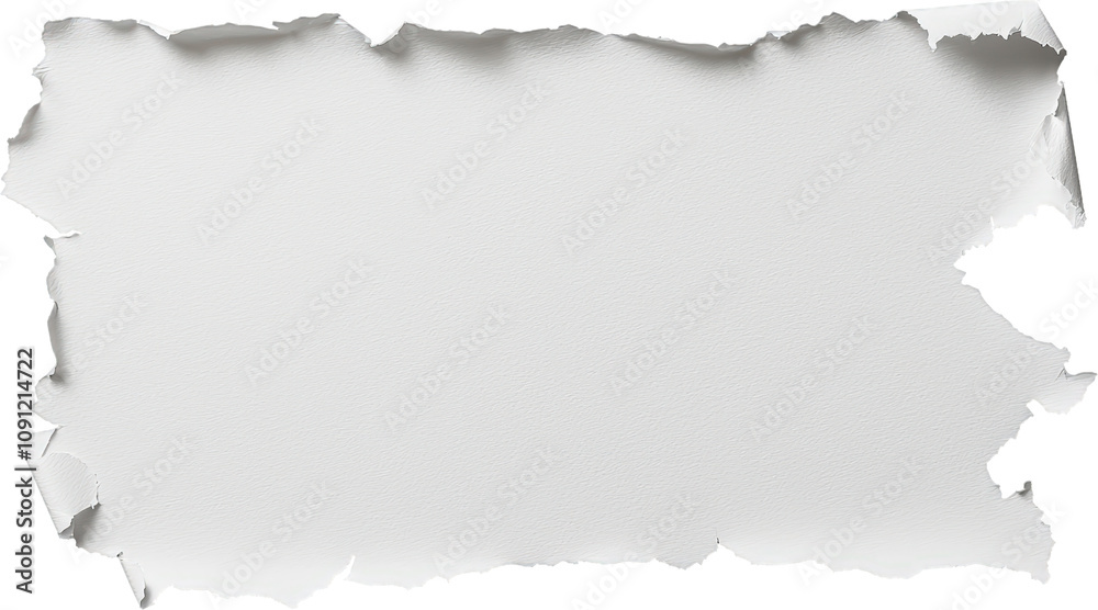 Fototapeta premium Torn paper edges create interesting border