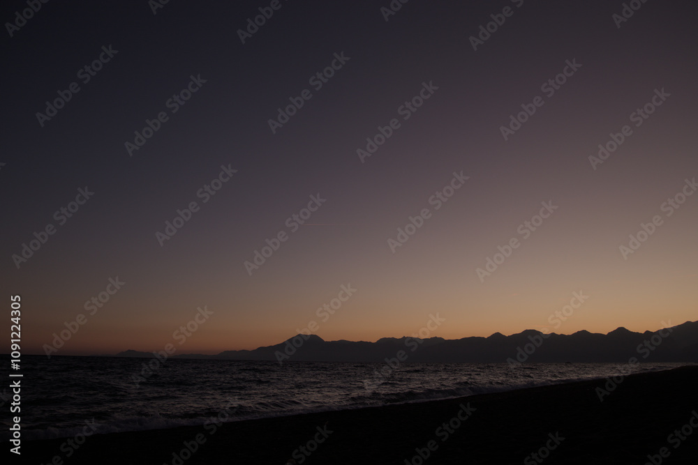 Obraz premium sunset in mountains