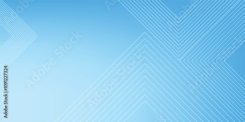 Minimal blue geometric background. Dynamic shapes composition. can be used for banner, layout, annual report, web design. Eps10 vector