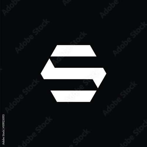 logo inisial huruf S