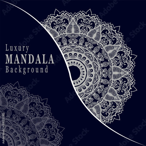 A luxury mandala art and background