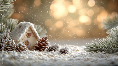 Christmas shopping on a festive website holiday colors