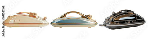 Vintage Irons on Transparent Background