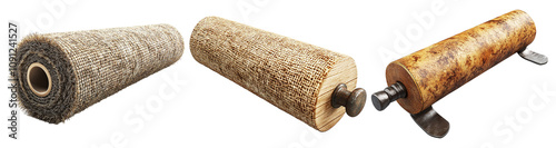 Rollers on Transparent Background for Design Use