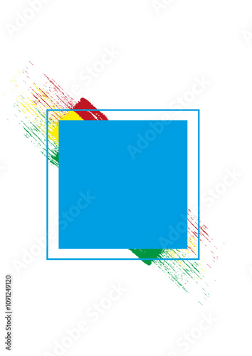 frame, text box, backing, highlights