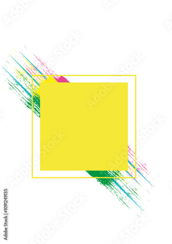 frame, text box, backing, highlights