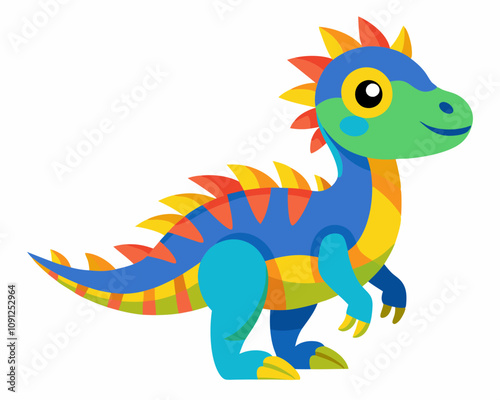 dinosaur cartoon illustration vector