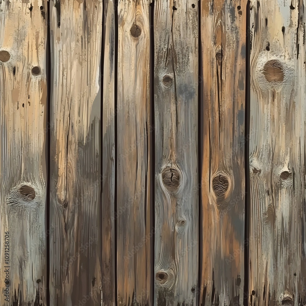 Obraz premium Rustic Wooden Texture Background with Vintage Weathered Wooden Boards