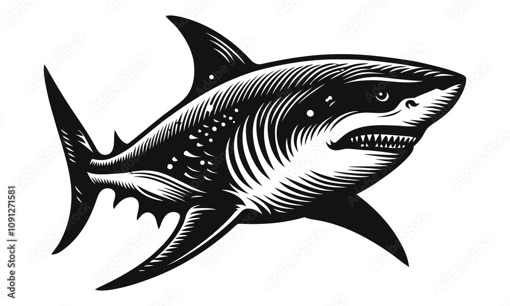 Fototapeta premium Angry shark