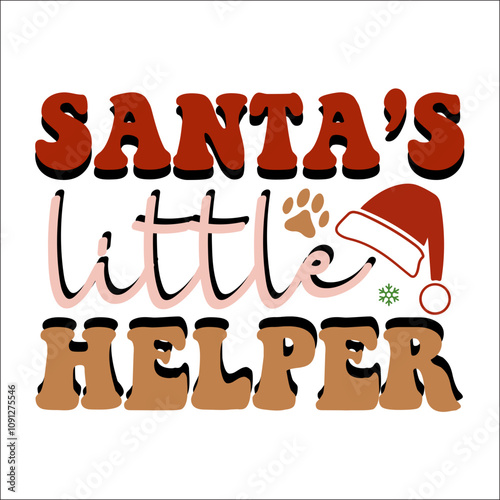 santa’s little helper SVG Design