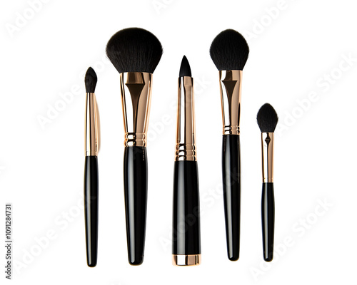 a group of makeup brushes photo